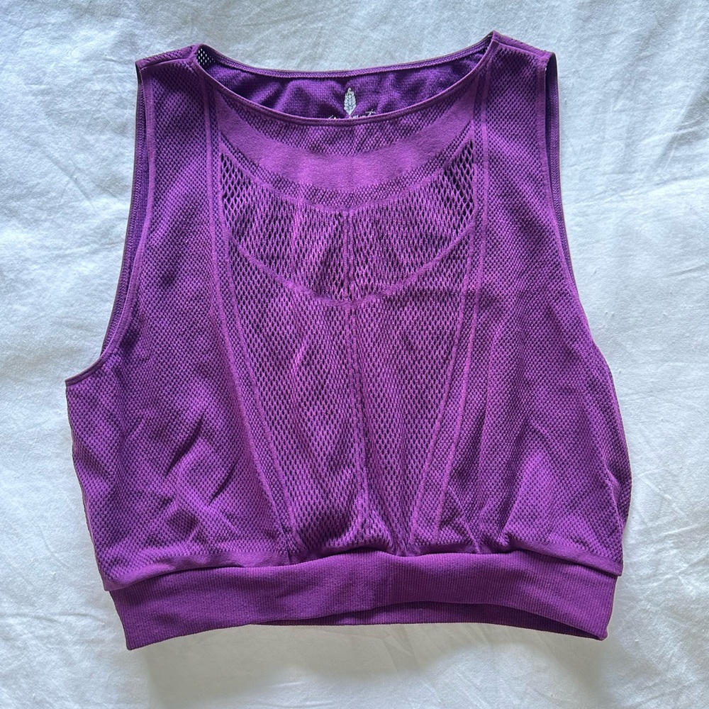 FREE PEOPLE Movement Running Through My Mind Tank Purple